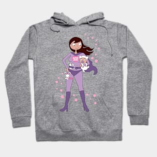 Supermom - dark brown hair Hoodie